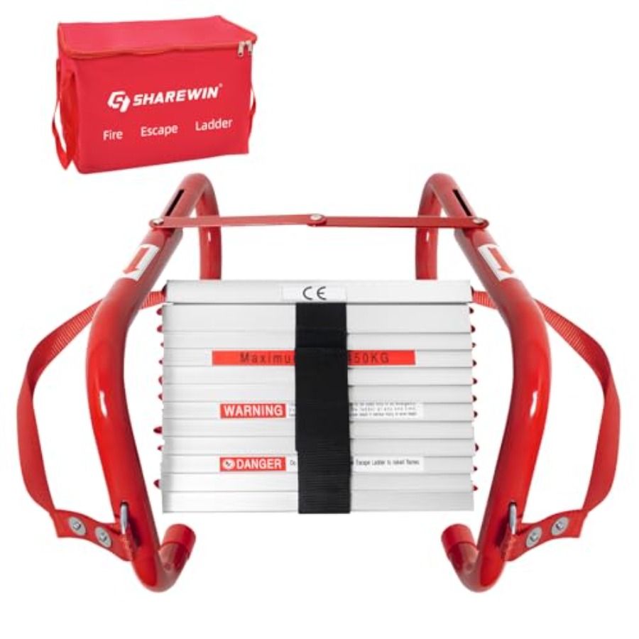 Fire Escape Ladder - Portable Fire Ladder 2 Story Emergency