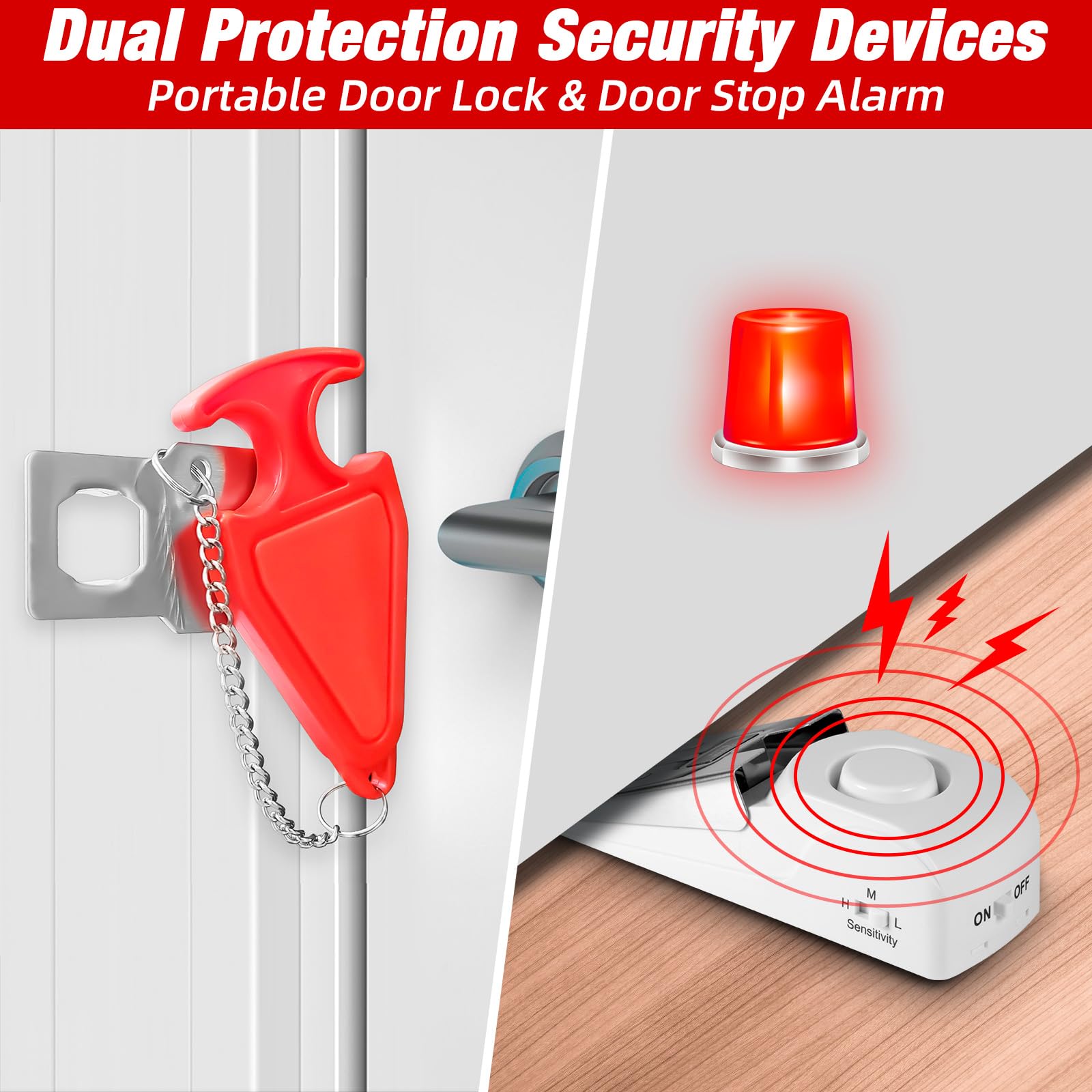 Portable Door Stop Alarm Trave - Door Stop Alarm บทวิจารณ์และราคา