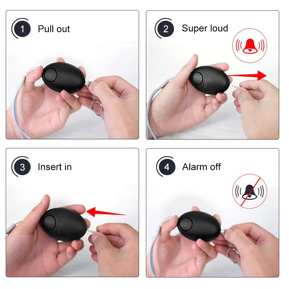 Cheap Self Defense Alarm 120dB - Personal Alarm Keychain บทวิจารณ์และราคา