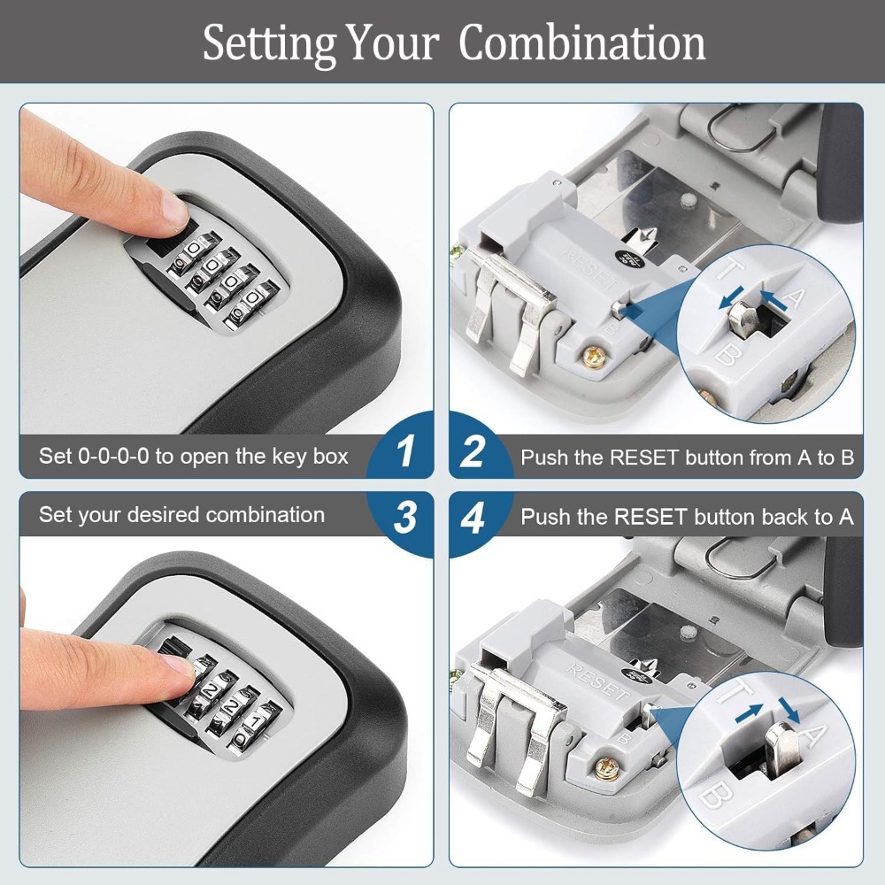 Key Safe Wall Mounted Waterpro - Lockbox Key Secure บทวิจารณ์และราคา