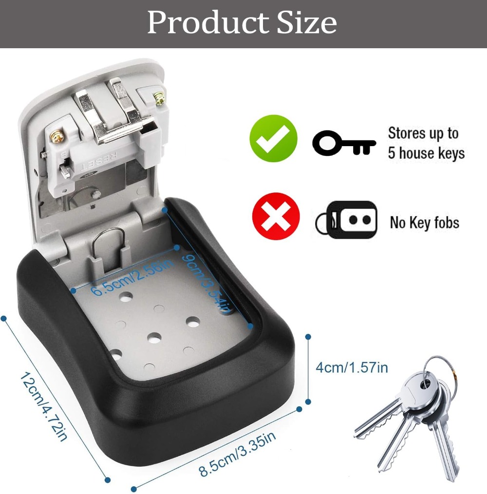Key Safe Wall Mounted Waterpro - Lockbox Key Secure บทวิจารณ์และราคา