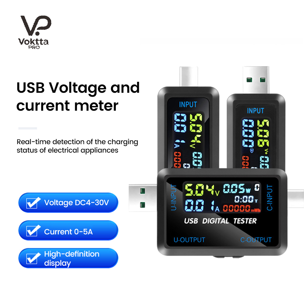 USB Tester 10 in 1 DC Digital  - Co Detector Plug บทวิจารณ์และราคา
