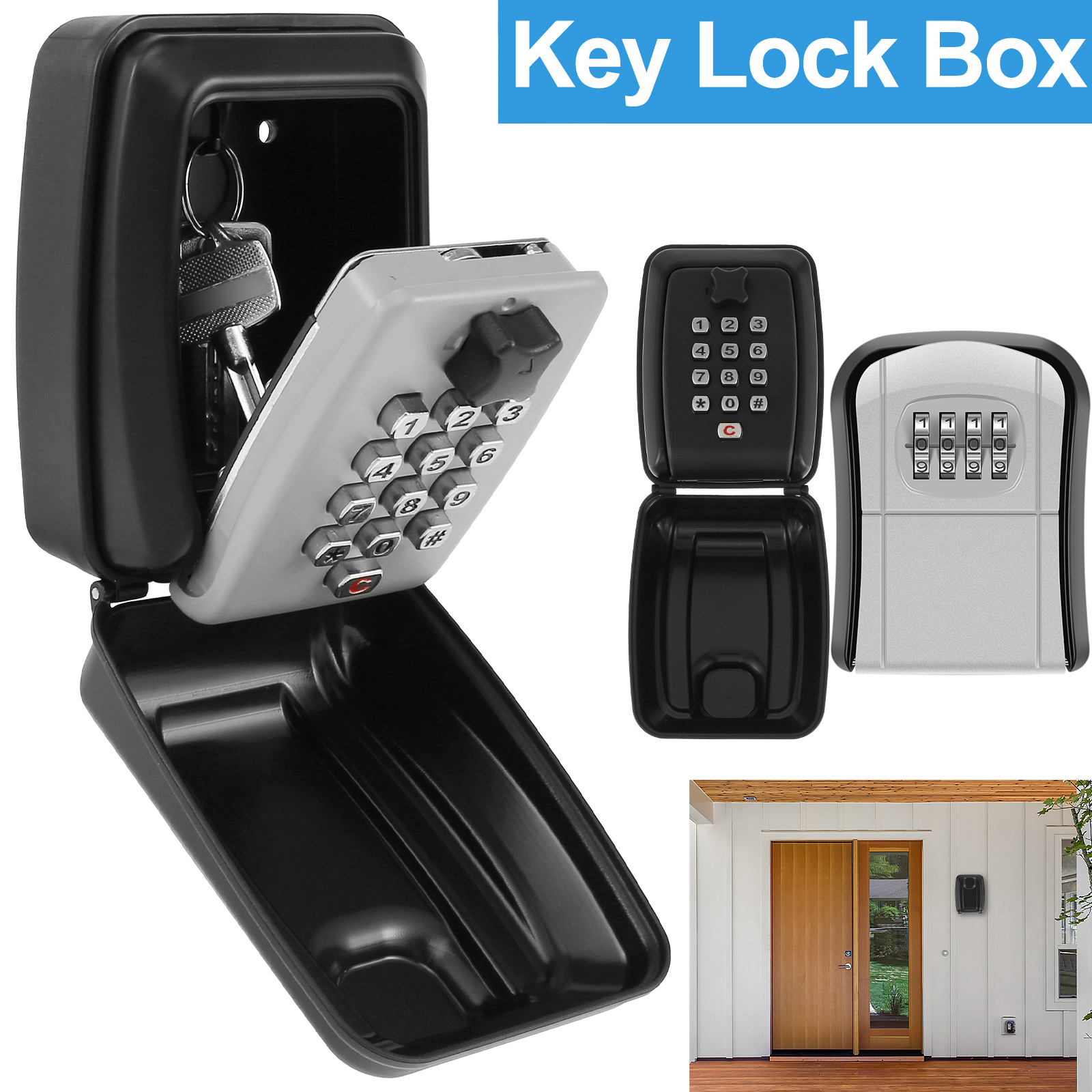 Key Lock Box Wall-Mount Secret - Lockbox Key Secure บทวิจารณ์และราคา