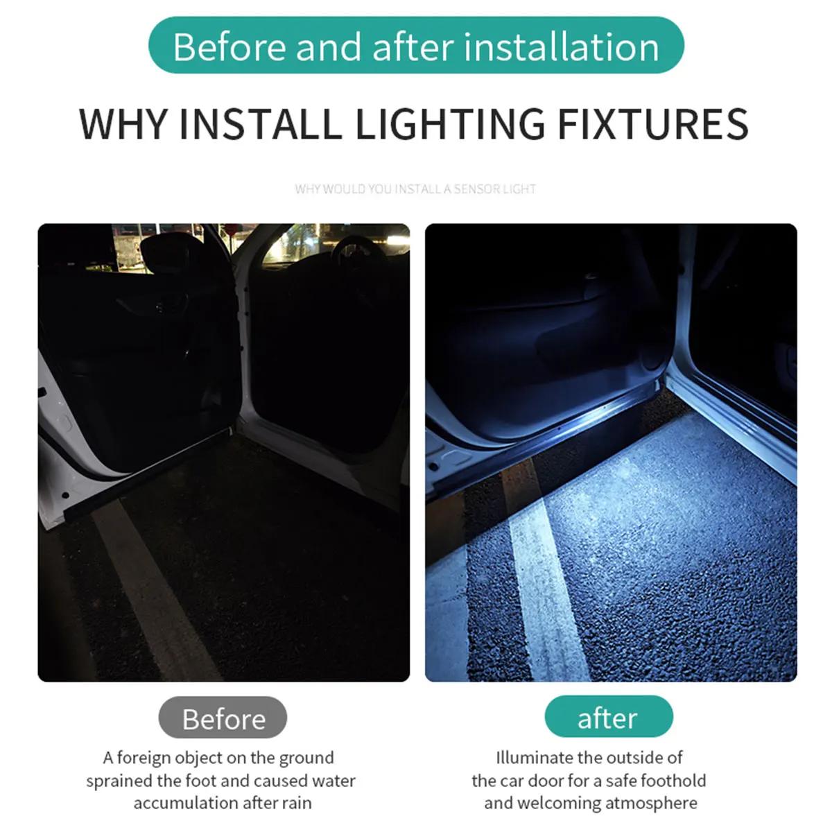 Car Door Lights LED Colorful F - Emergency Exit Sign บทวิจารณ์และราคา
