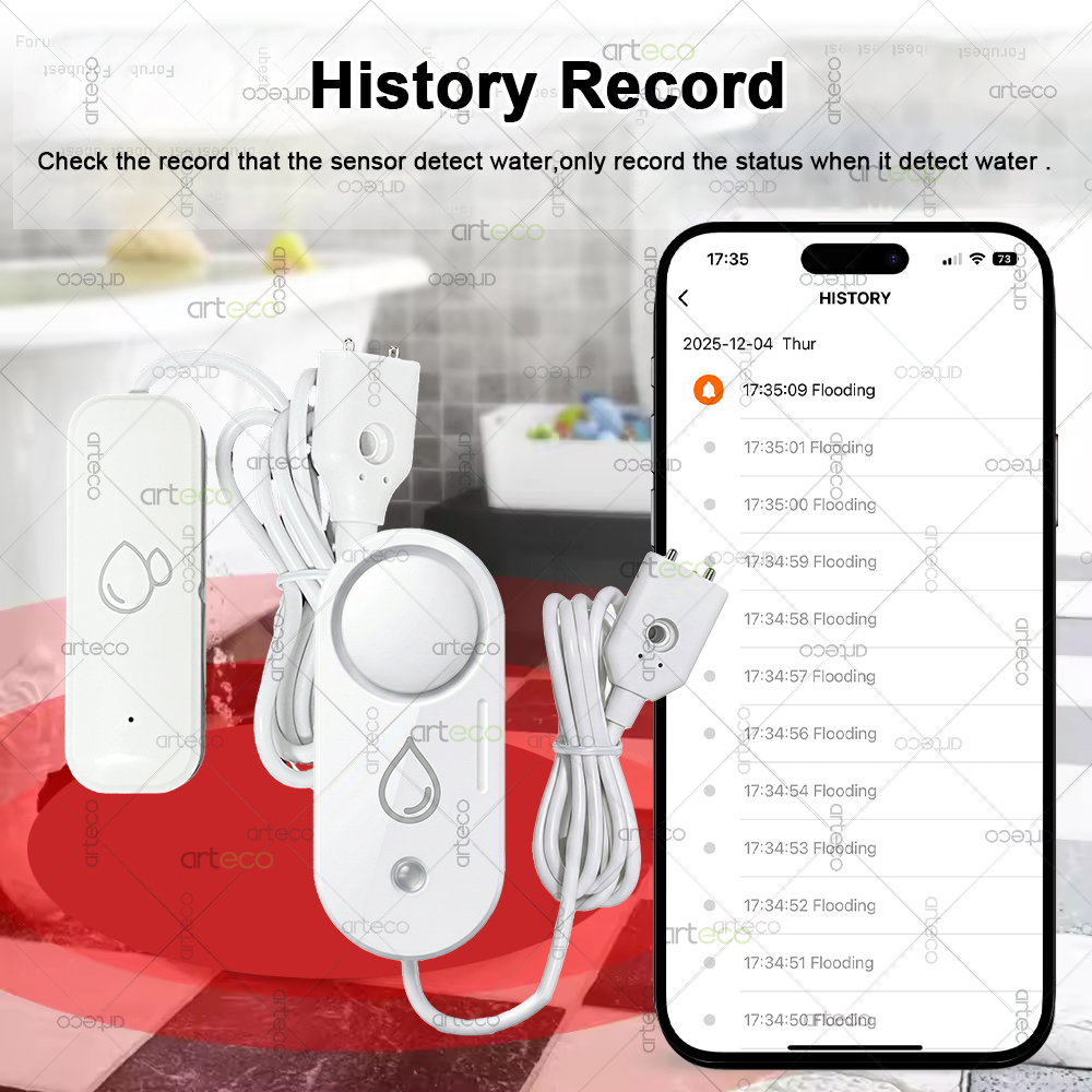 Zigbee Water Leak Sensor Flood - Water Alarm Sensor บทวิจารณ์และราคา