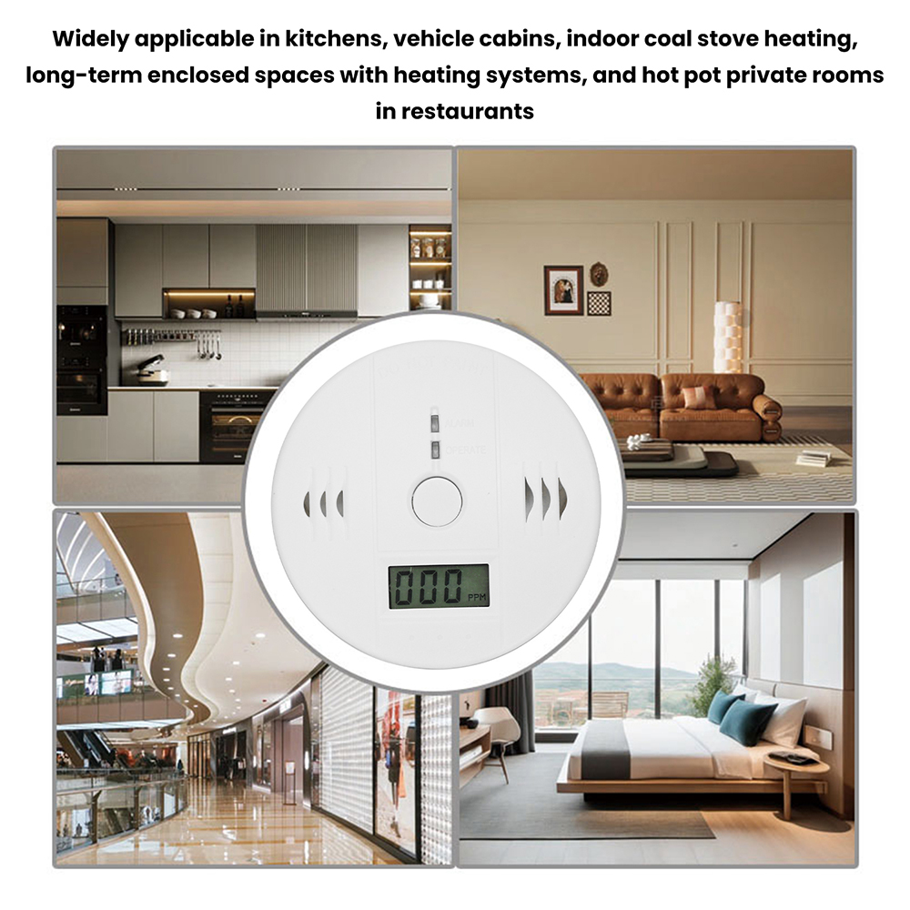Carbon Monoxide Alarm Smoke Al - Smoke Detector Interconnected บทวิจารณ์และราคา