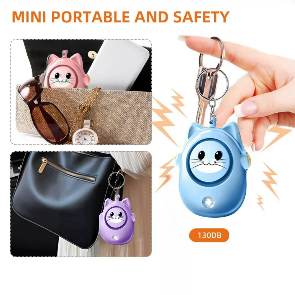 Cute Cat Personal Self Defense - Personal Alarm Keychain บทวิจารณ์และราคา