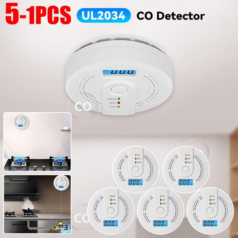 Digital Carbon Monoxide Detect - Smoke Detector Interconnected บทวิจารณ์และราคา