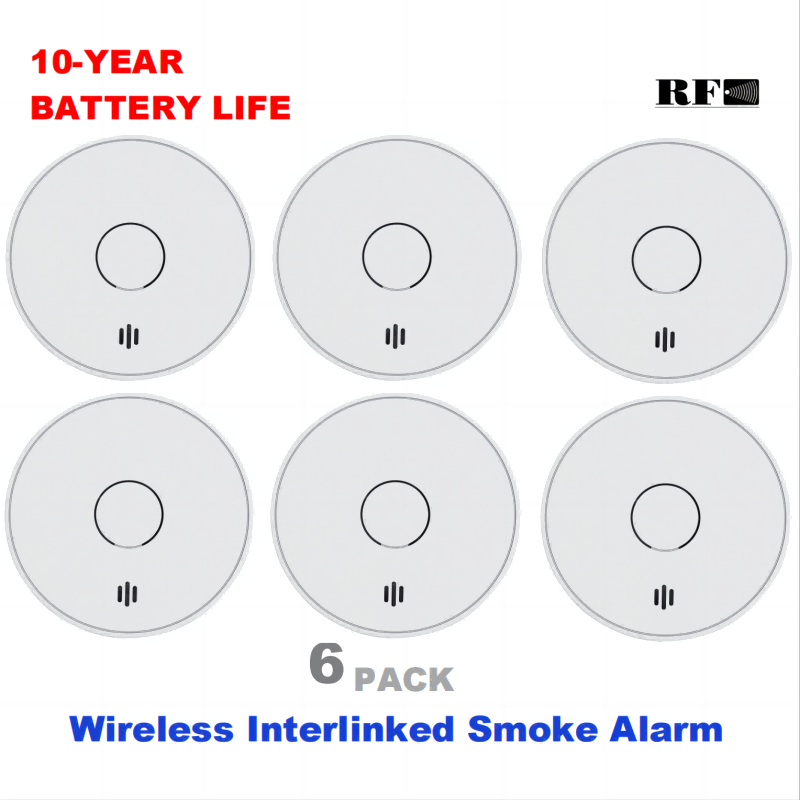 Wireless Interlinked Smoke Ala - Smoke Detector Interconnected บทวิจารณ์และราคา