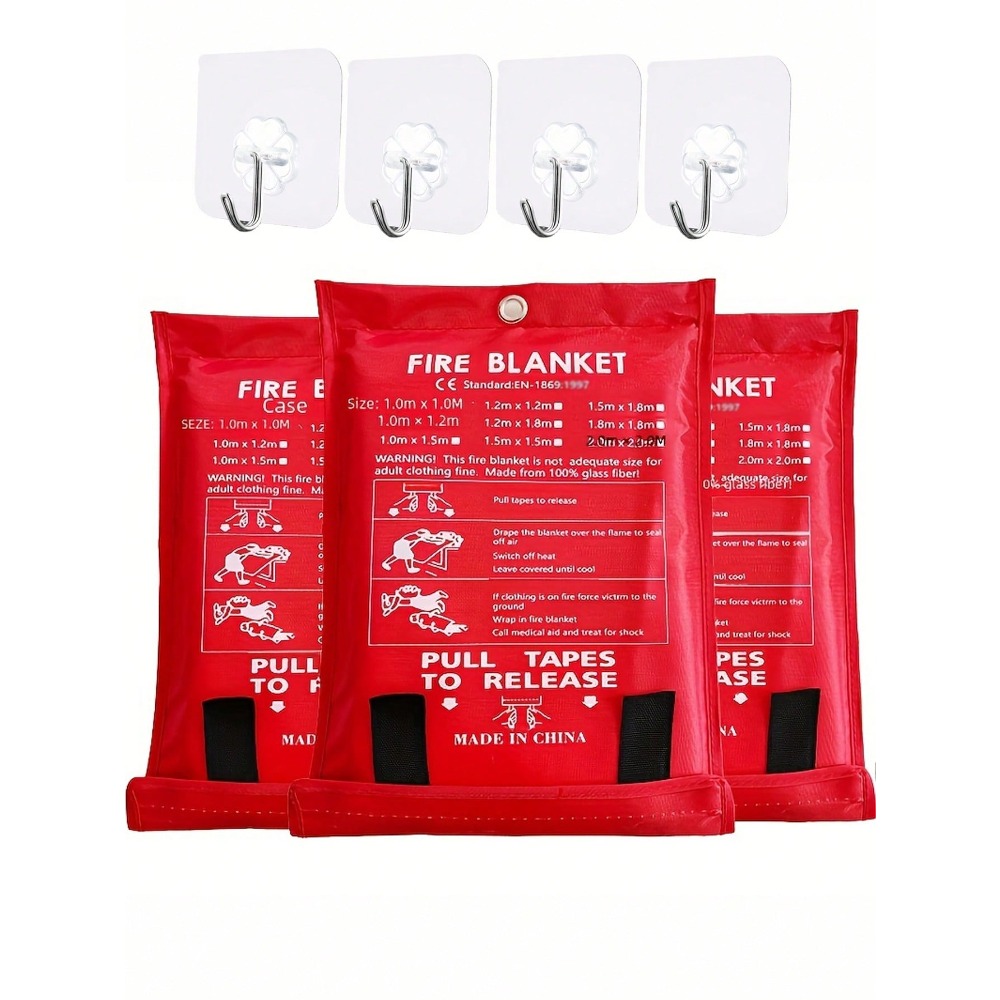 Fire Blanket 39.37 X 39.37 Inc - Fire Blanket Kitchen บทวิจารณ์และราคา