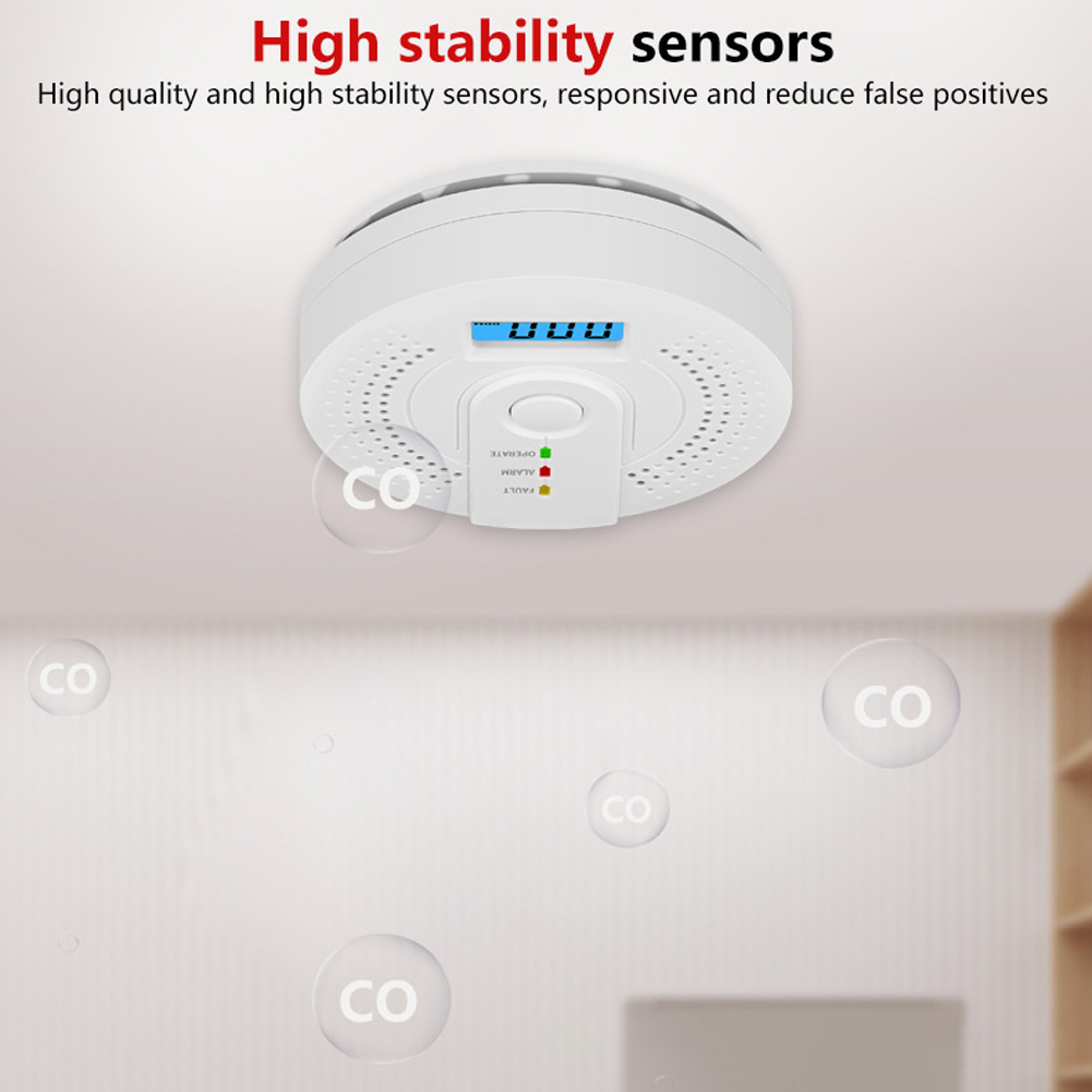 5-1PCS Digital Carbon Monoxide - Smoke Detector Interconnected บทวิจารณ์และราคา