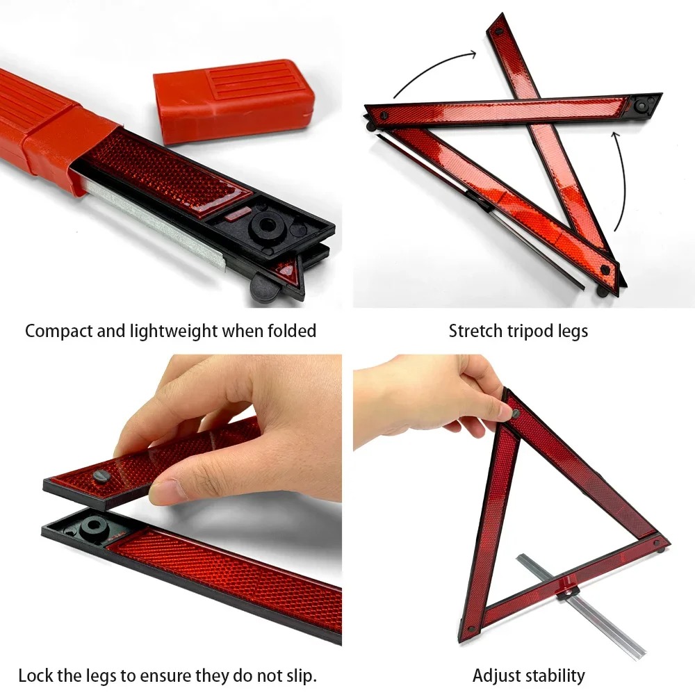 Car Tripod Folded Stop Sign Re - Emergency Exit Sign บทวิจารณ์และราคา