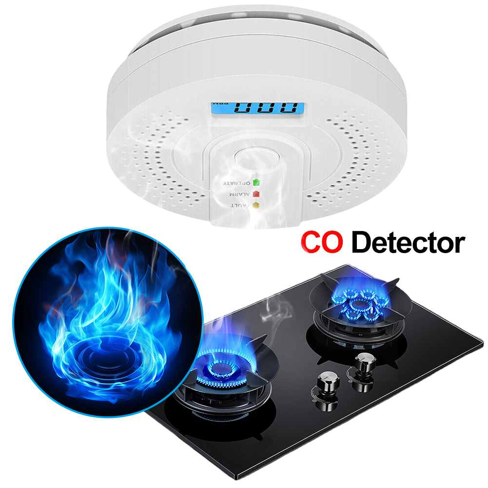 Carbon Monoxide Detector CO Ga - Smoke Detector Interconnected บทวิจารณ์และราคา