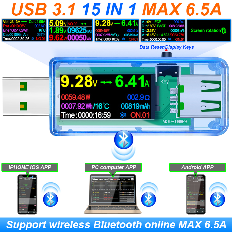 15 IN 1 USB 3.1 Tester DC Digi - Co Detector Plug บทวิจารณ์และราคา