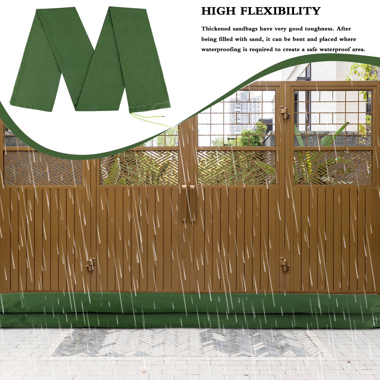 Sandbag Long Sandbag Green Can - Flood Barrier Bag บทวิจารณ์และราคา
