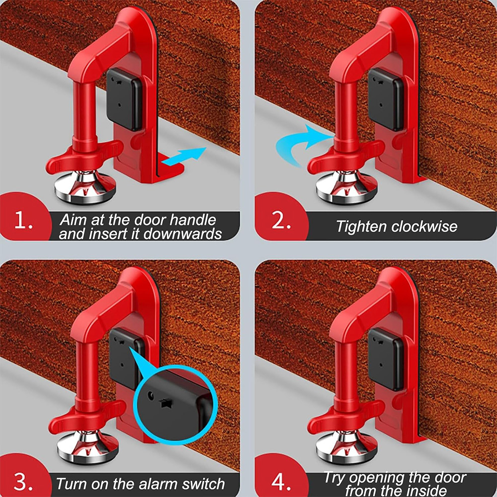 Battery Powered Alarm Door Sto - Door Stop Alarm บทวิจารณ์และราคา