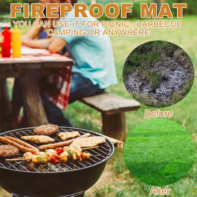 Under Grill Mat Fireplace Fire - Fire Blanket Kitchen บทวิจารณ์และราคา