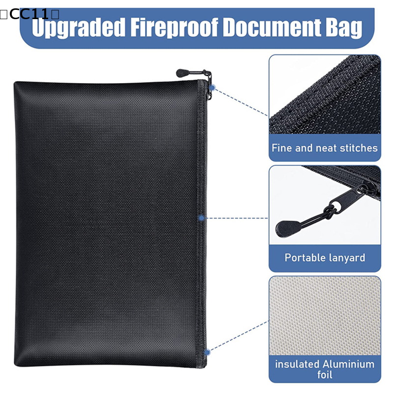 Fireproof Document Bag Waterpr - Fire Safe Document บทวิจารณ์และราคา