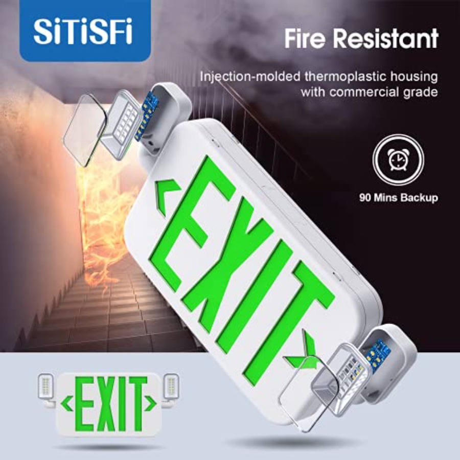 Led Combo Emergency Exit Sign  - Emergency Exit Sign บทวิจารณ์และราคา