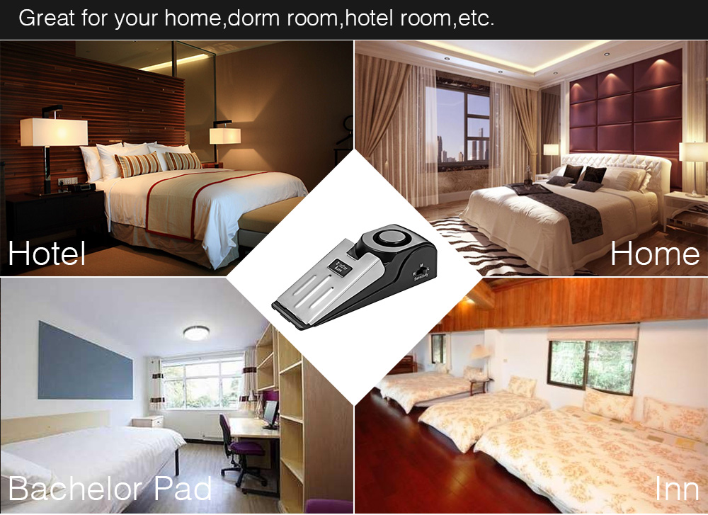 KERUI 125DB Anti-theft Burglar - Door Stop Alarm บทวิจารณ์และราคา