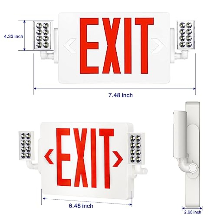 Spectsun 1 Pack Exit Signs wit - Emergency Exit Sign บทวิจารณ์และราคา