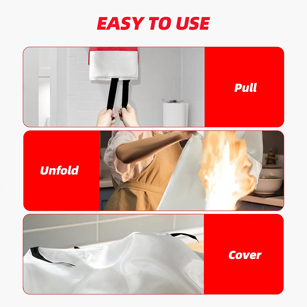 Fire Blanket 2 Pack 2*2m/1.5*1 - Fire Blanket Kitchen บทวิจารณ์และราคา