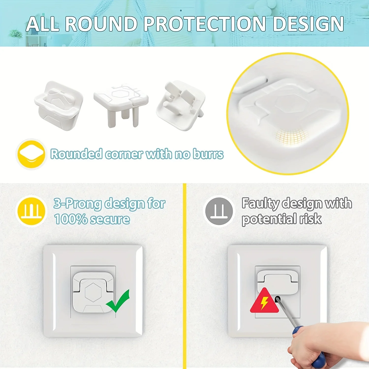 1-20Pc Baby Proof Outlet Cover - Outlet Cover Baby บทวิจารณ์และราคา