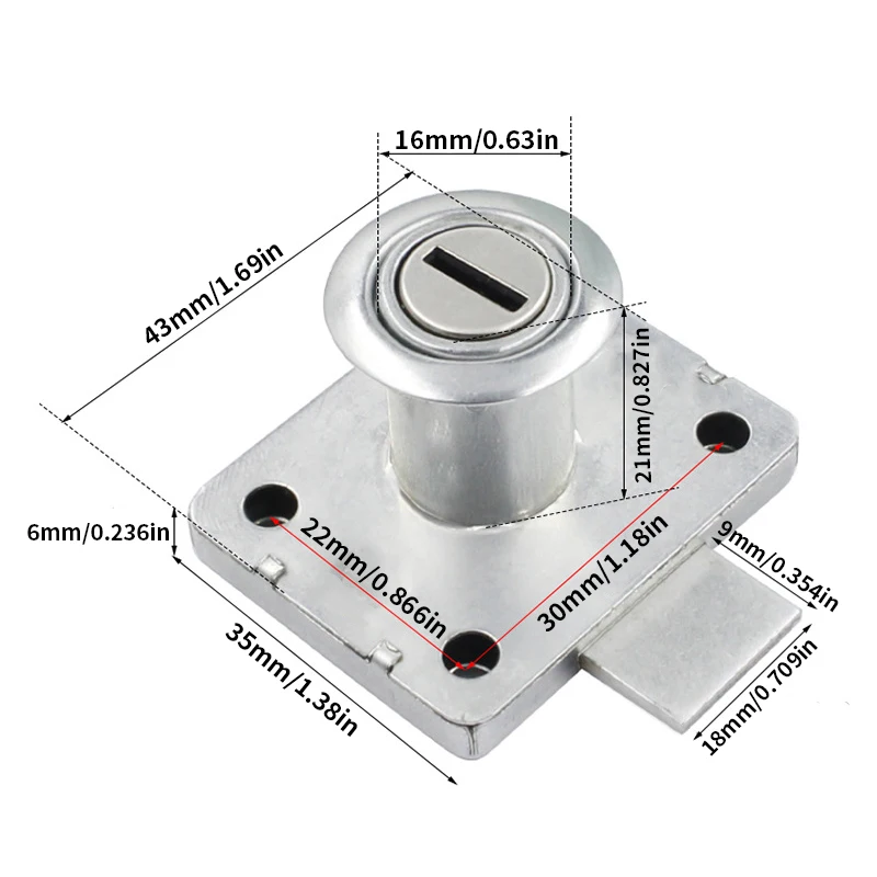 Drawer lock with key, used for - Medicine Cabinet Lock บทวิจารณ์และราคา