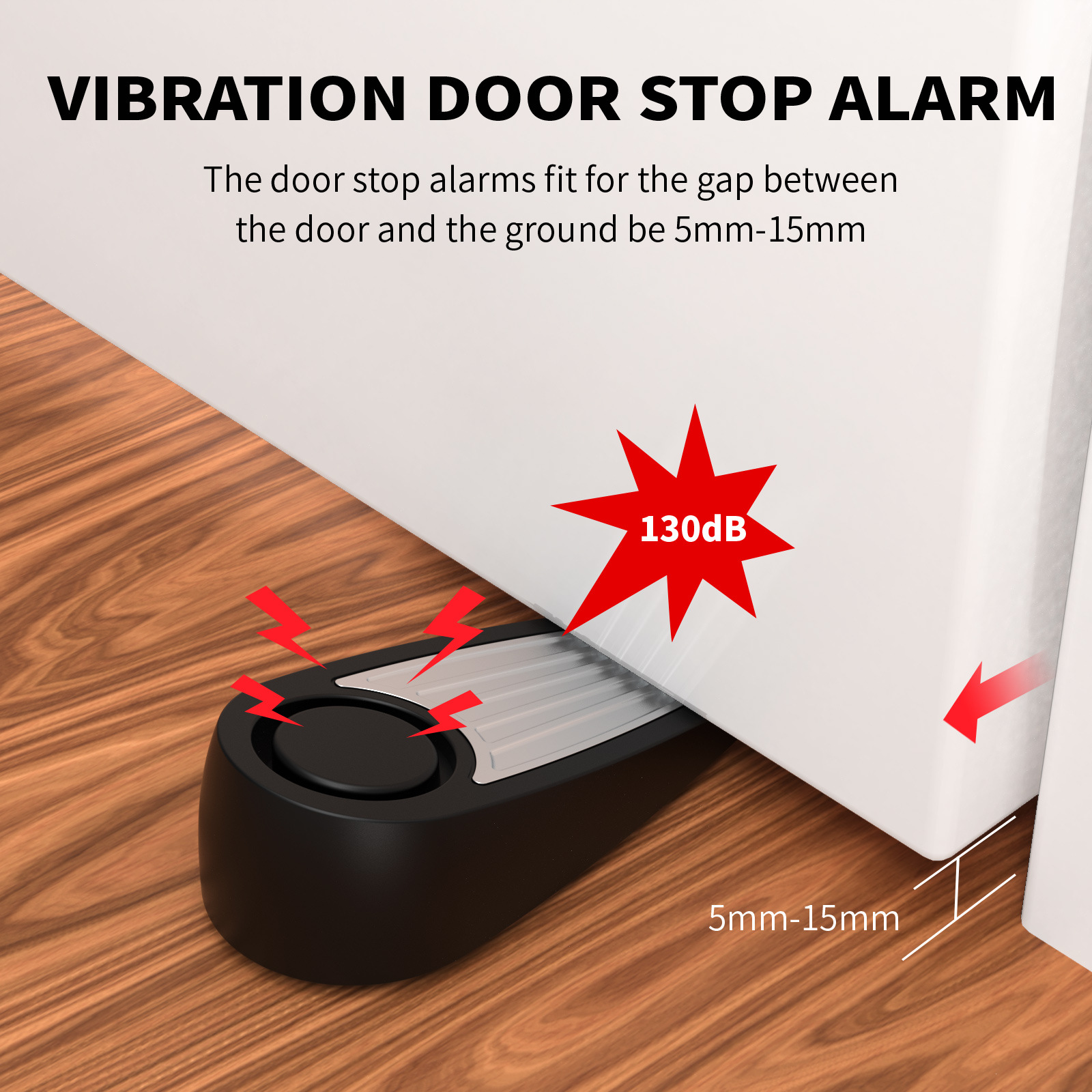 Wireless 130dB Door Stop Alarm - Door Stop Alarm บทวิจารณ์และราคา