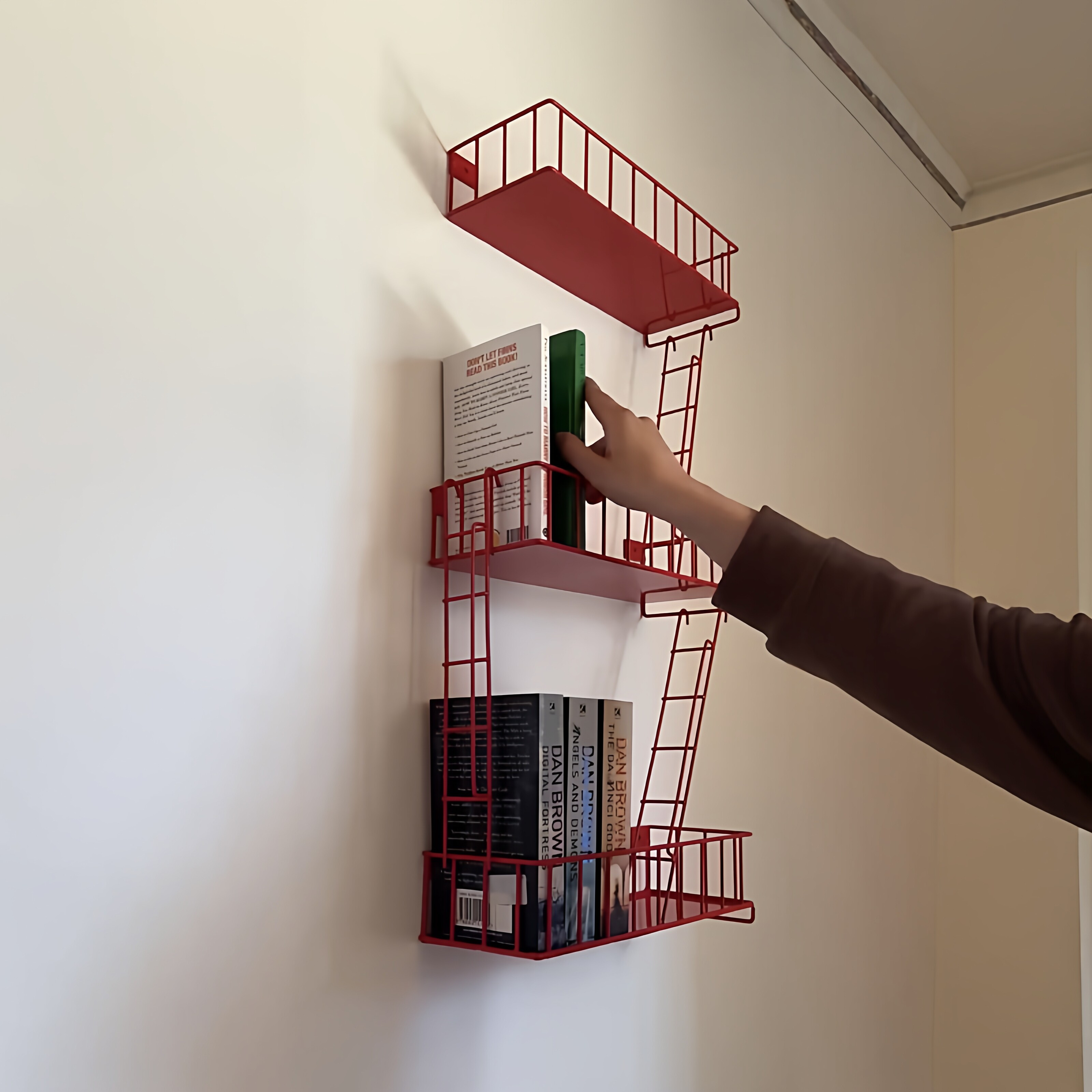 Fire Escape Wall Shelf, 3-Tier - Fire Escape Ladder บทวิจารณ์และราคา