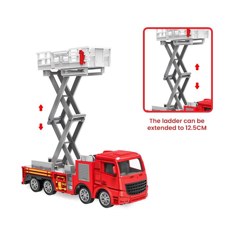 1:55 Diecast Fire Truck Model  - Fire Escape Ladder บทวิจารณ์และราคา