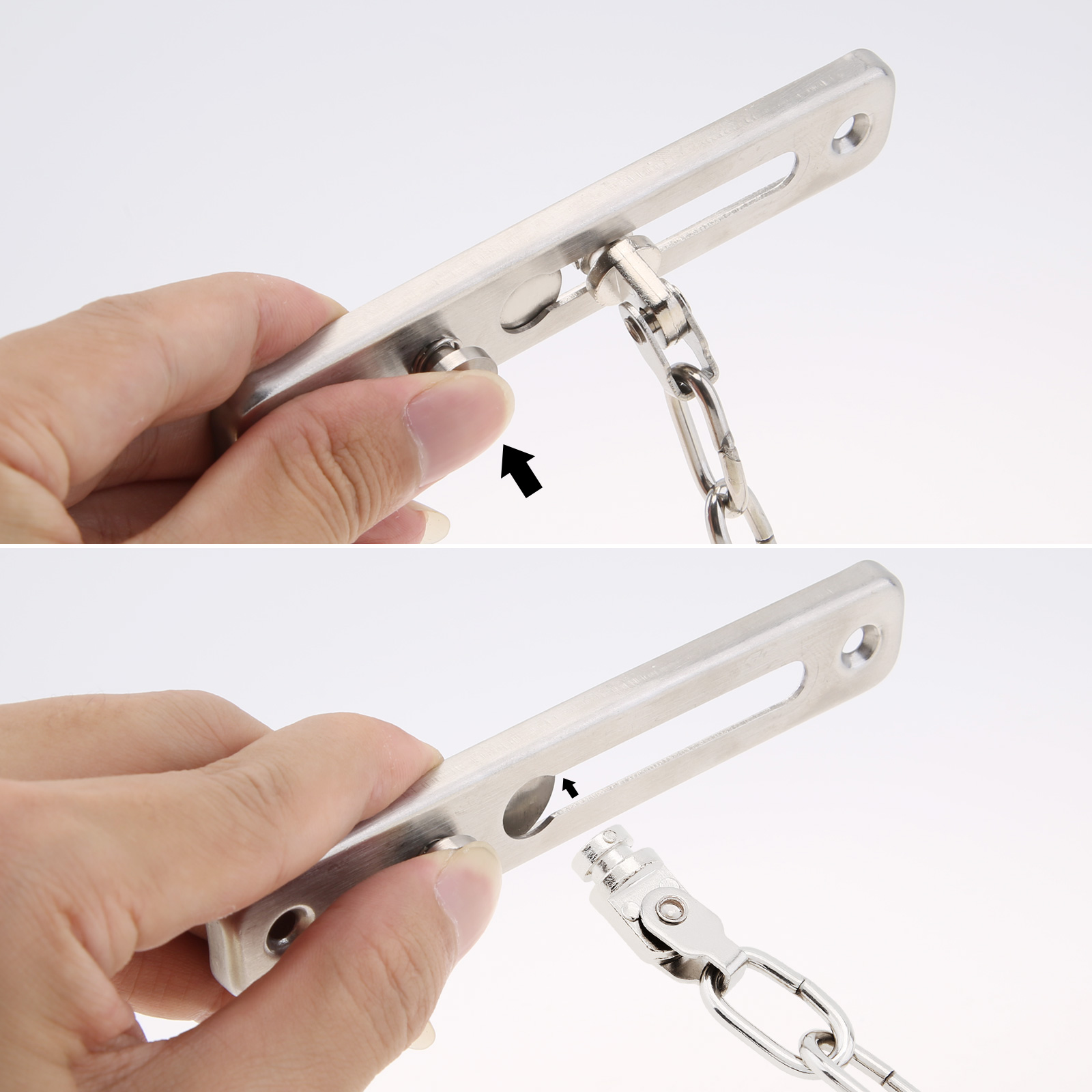 Solid Security Door Sliding Ch - Security Chain Door บทวิจารณ์และราคา