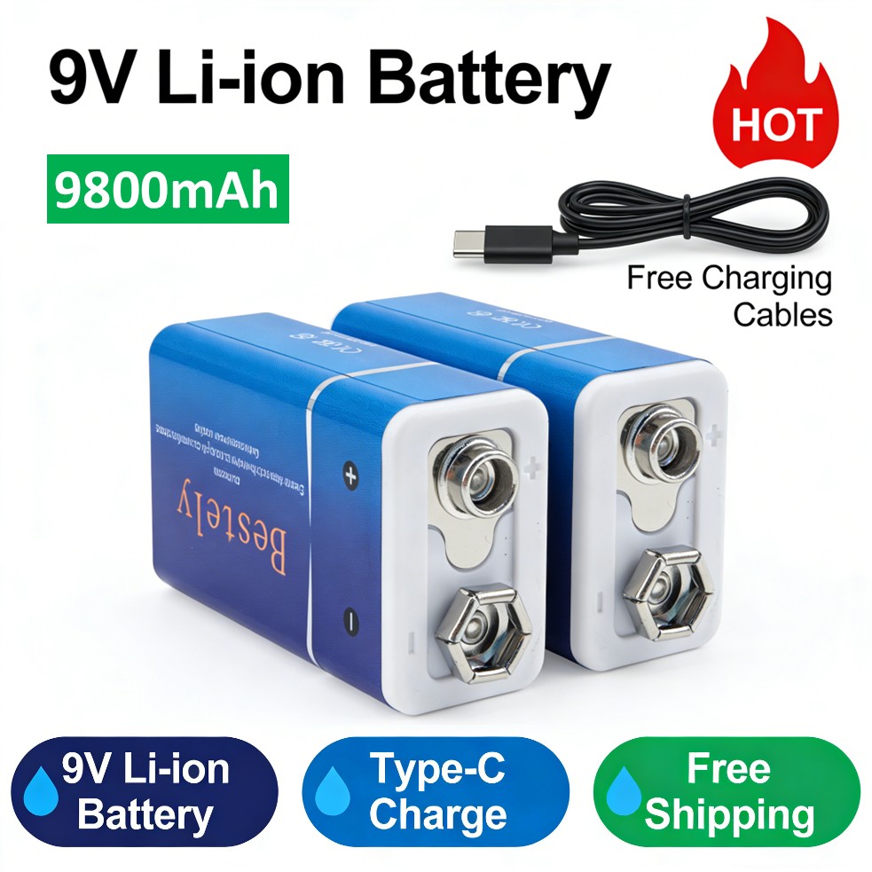 Rechargeable 9V Battery, 9800m - Smoke Detector Interconnected บทวิจารณ์และราคา