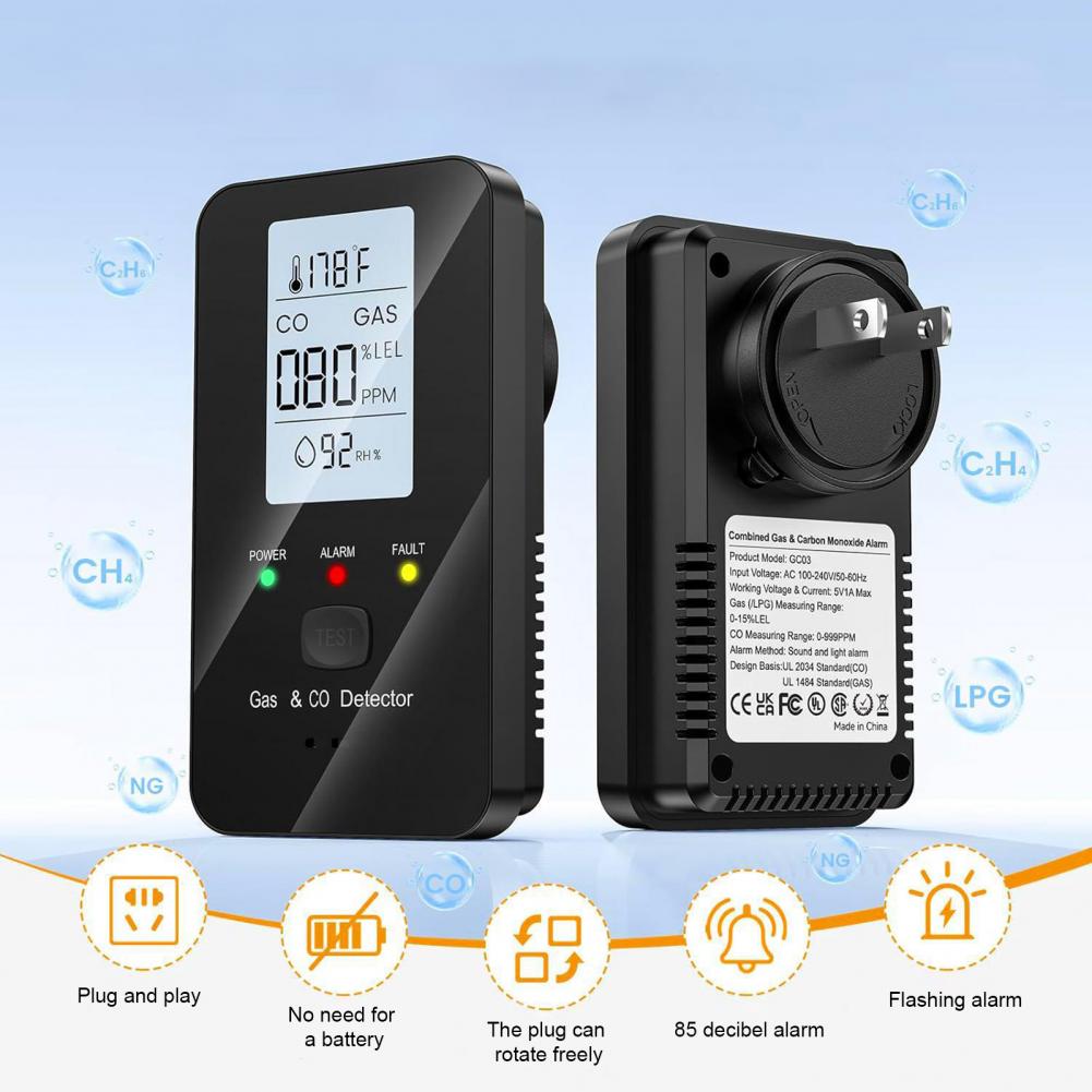 Natural Gas & Carbon Monoxide  - Co Detector Plug บทวิจารณ์และราคา