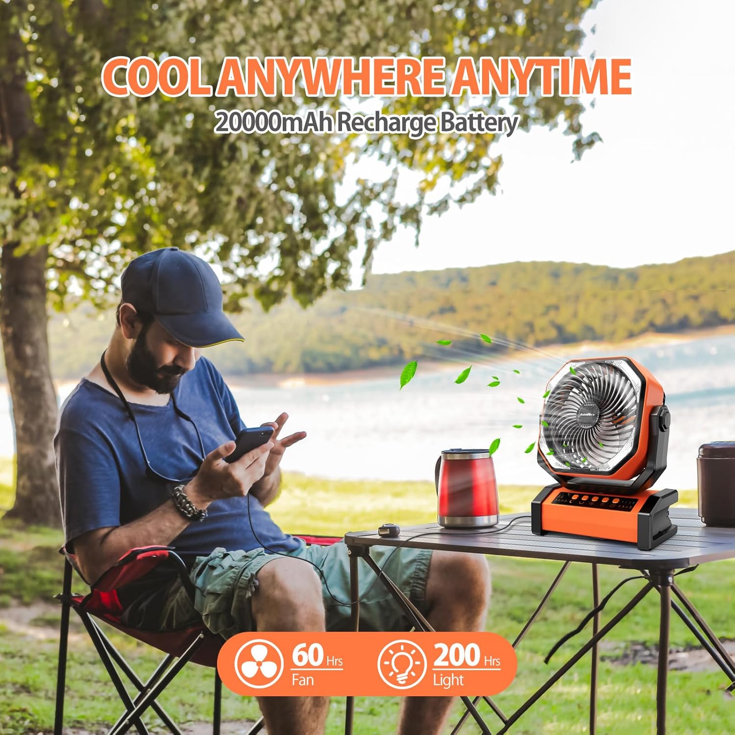 20000mAh Rechargeable Camping  - Power Outage Light บทวิจารณ์และราคา
