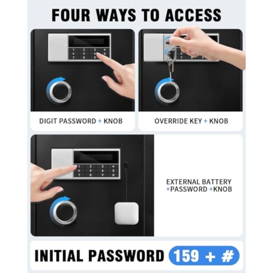 8.4 CuFt Heavy Duty Home Safe  - Lockbox Key Secure บทวิจารณ์และราคา