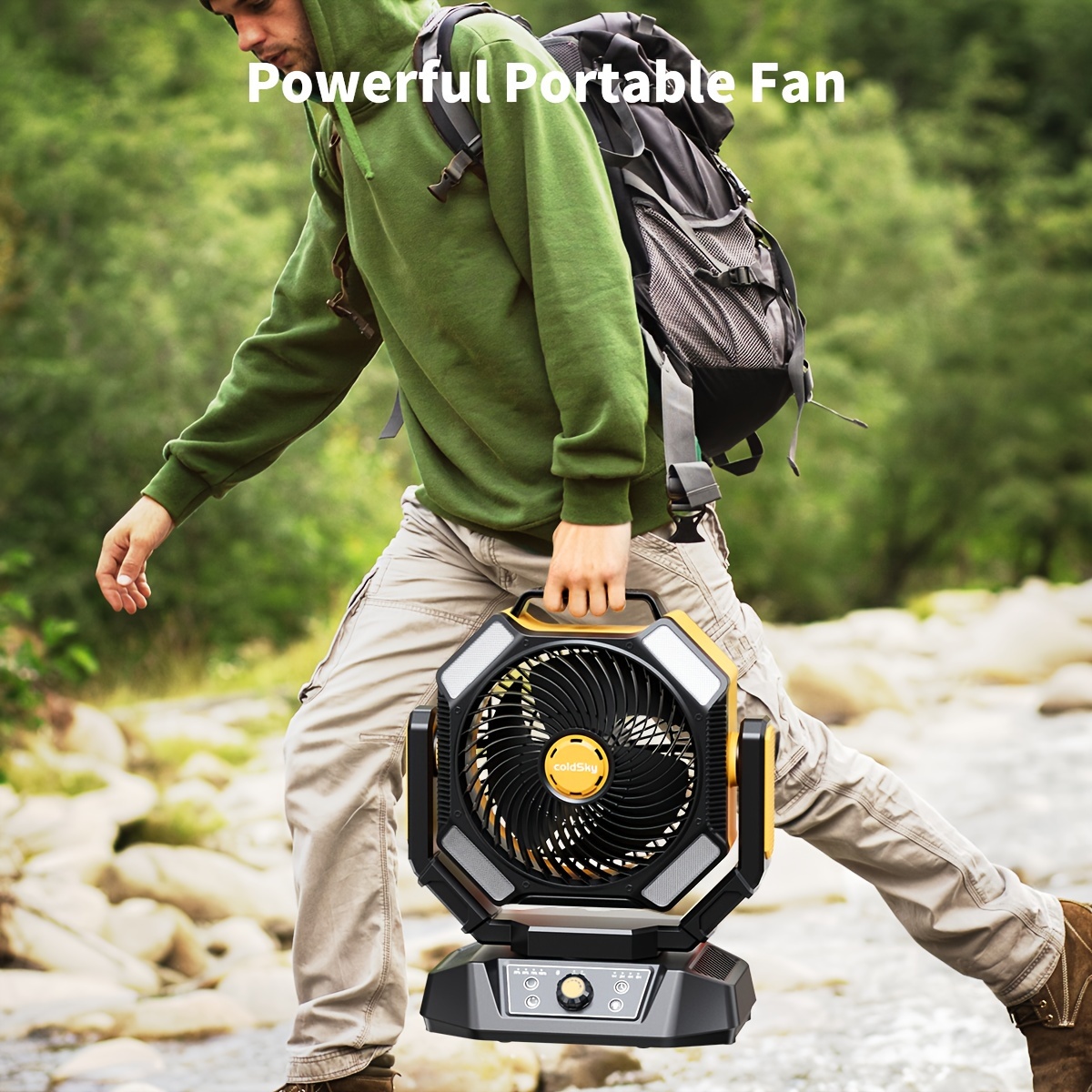 coldSky  Camping Fan, Battery  - Power Outage Light บทวิจารณ์และราคา