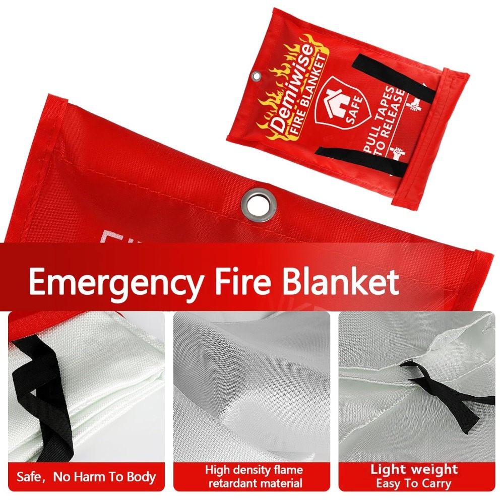 Thick Fire Blanket Emergency f - Fire Blanket Kitchen บทวิจารณ์และราคา