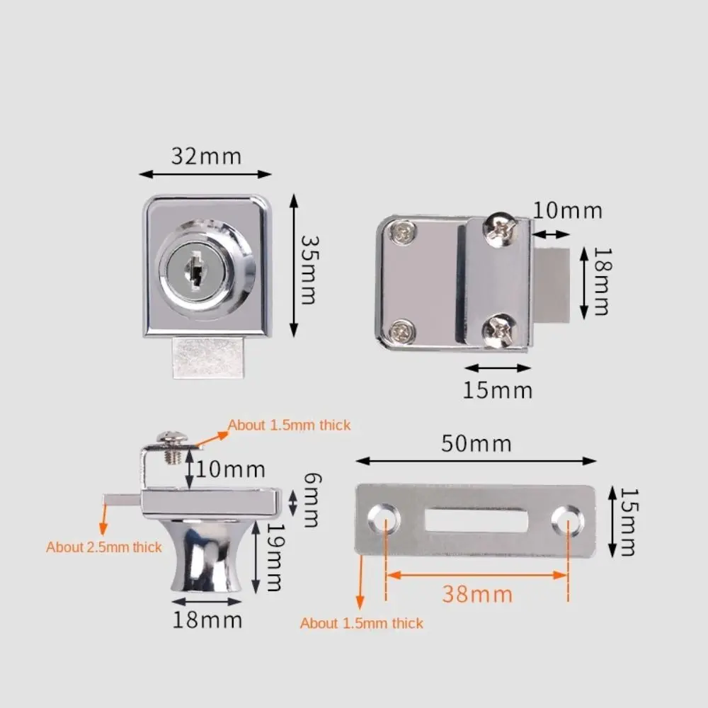 Metal Single Double Swinging G - Medicine Cabinet Lock บทวิจารณ์และราคา