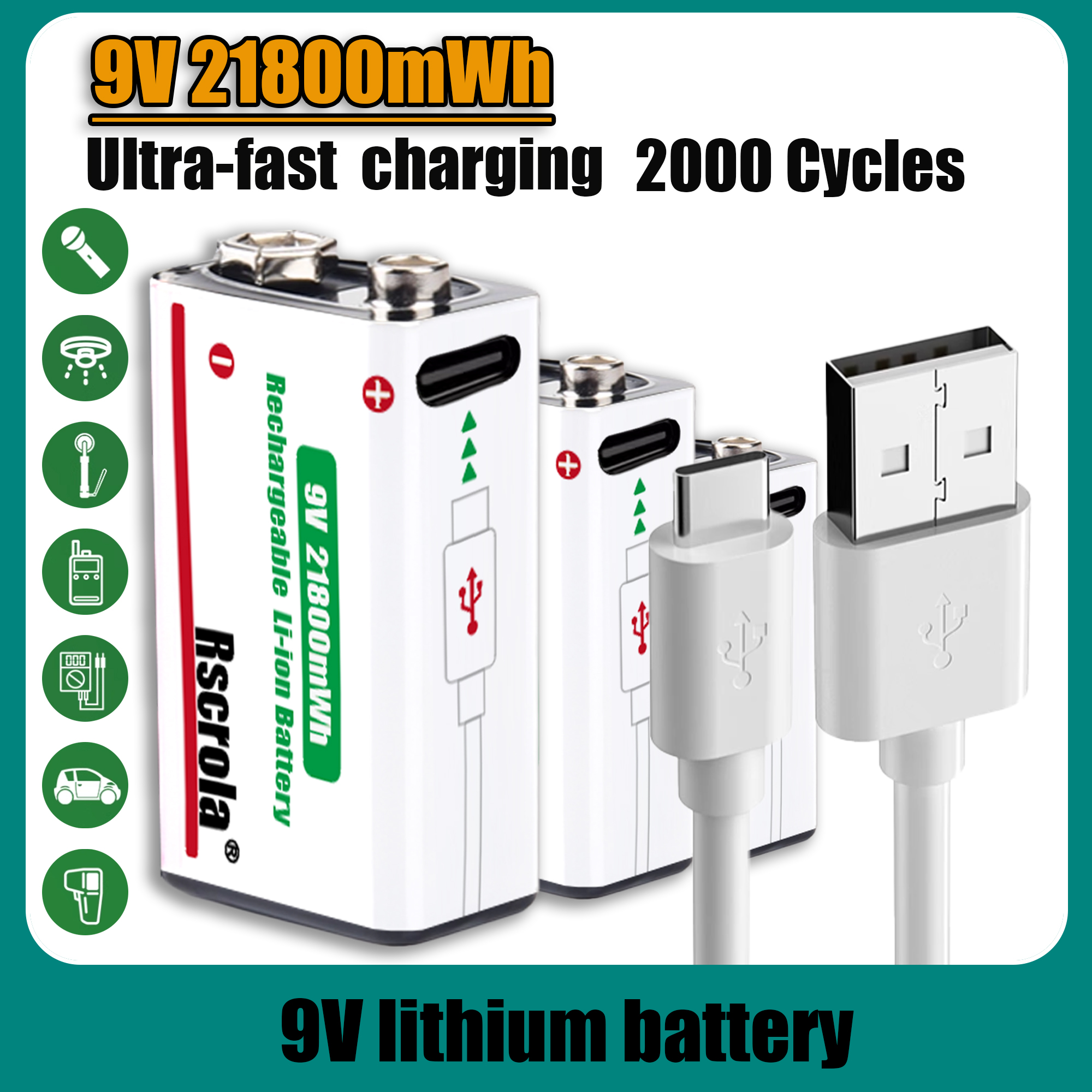 Long-Lasting 9V Lithium ion Re - Smoke Detector Interconnected บทวิจารณ์และราคา