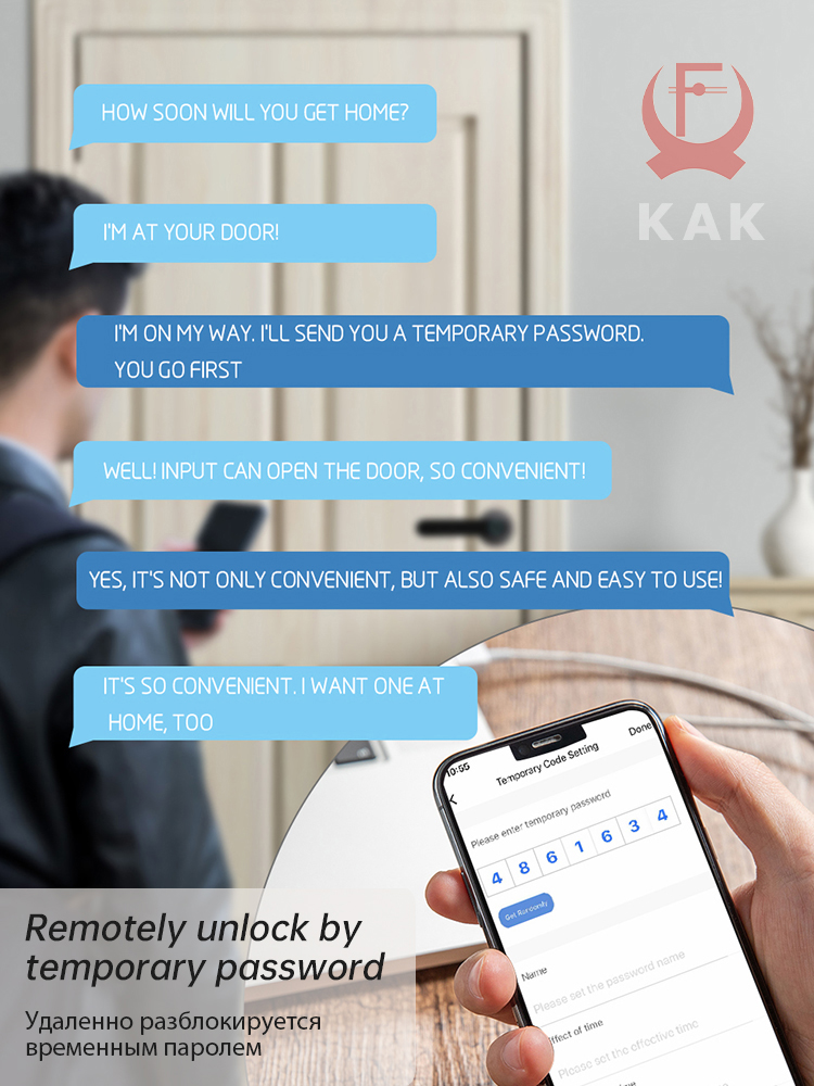 KAK Smart Fingerprint Door Loc - Security Chain Door บทวิจารณ์และราคา