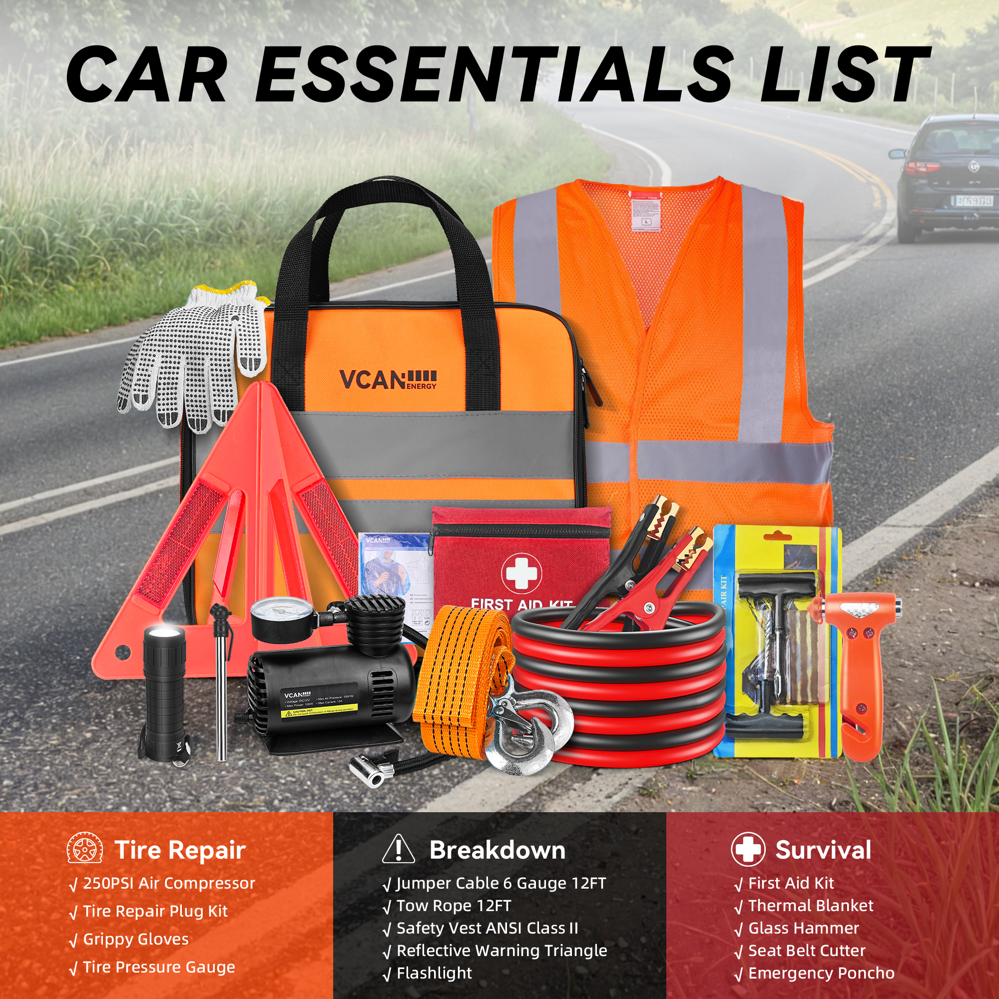 Emergency Safety Kit Bag with  - First Aid Bag Kit บทวิจารณ์และราคา