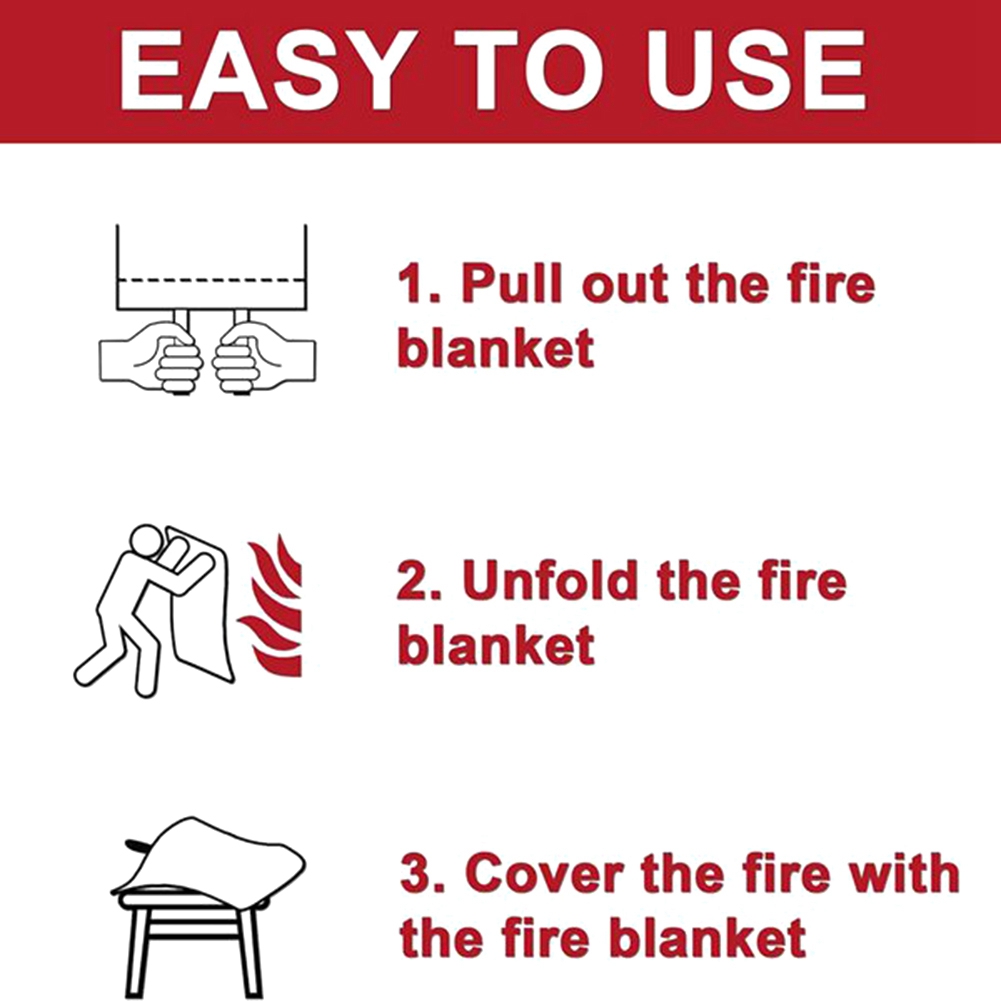 AED2-Emergency Fire Blanket, F - Fire Blanket Kitchen บทวิจารณ์และราคา