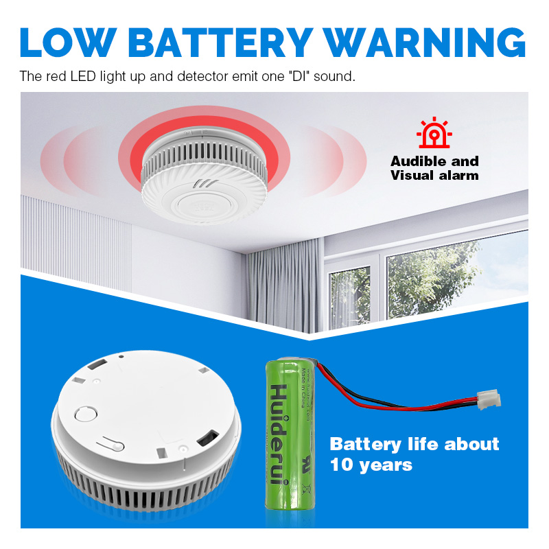 Powered Hotel Smart Wireless T - Smoke Detector Interconnected บทวิจารณ์และราคา