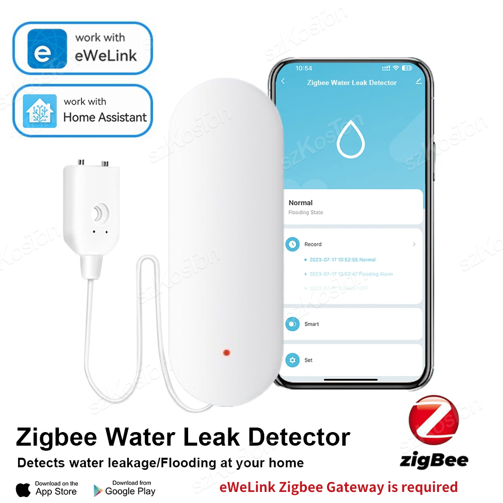 ZigBee 3.0 Water Leakage Senso - Water Alarm Sensor บทวิจารณ์และราคา