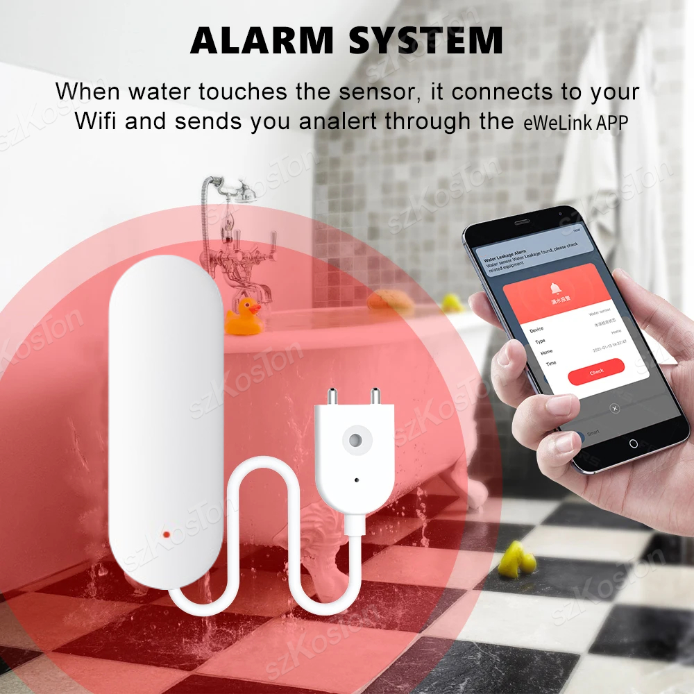 ZigBee 3.0 Water Leakage Senso - Water Alarm Sensor บทวิจารณ์และราคา