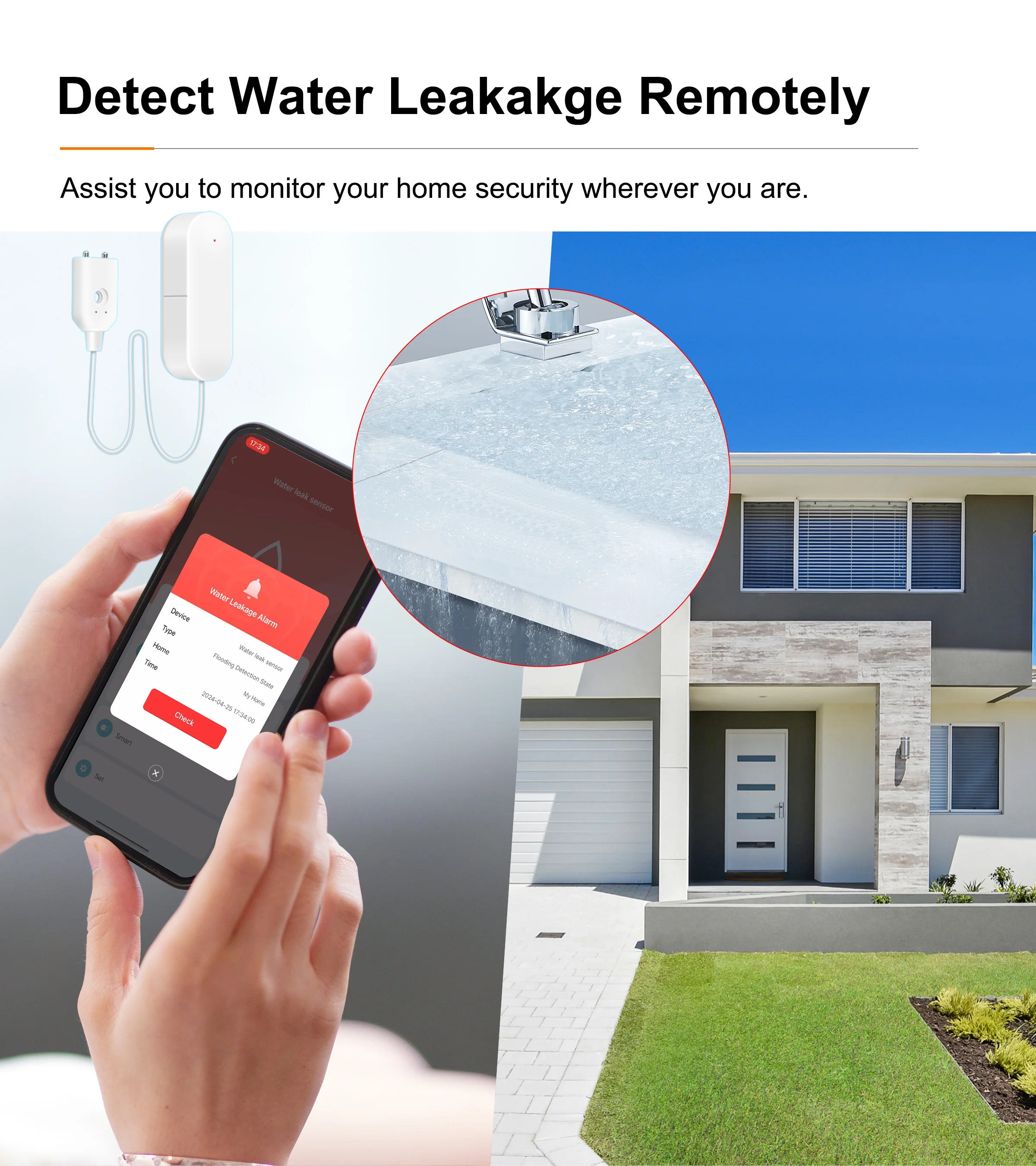 ZigBee 3.0 Water Leakage Senso - Water Alarm Sensor บทวิจารณ์และราคา