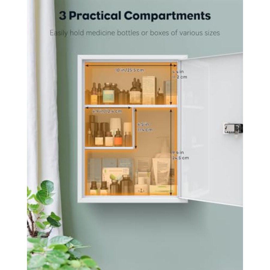 Wall Mount Medicine Cabinet wi - Medicine Cabinet Lock บทวิจารณ์และราคา