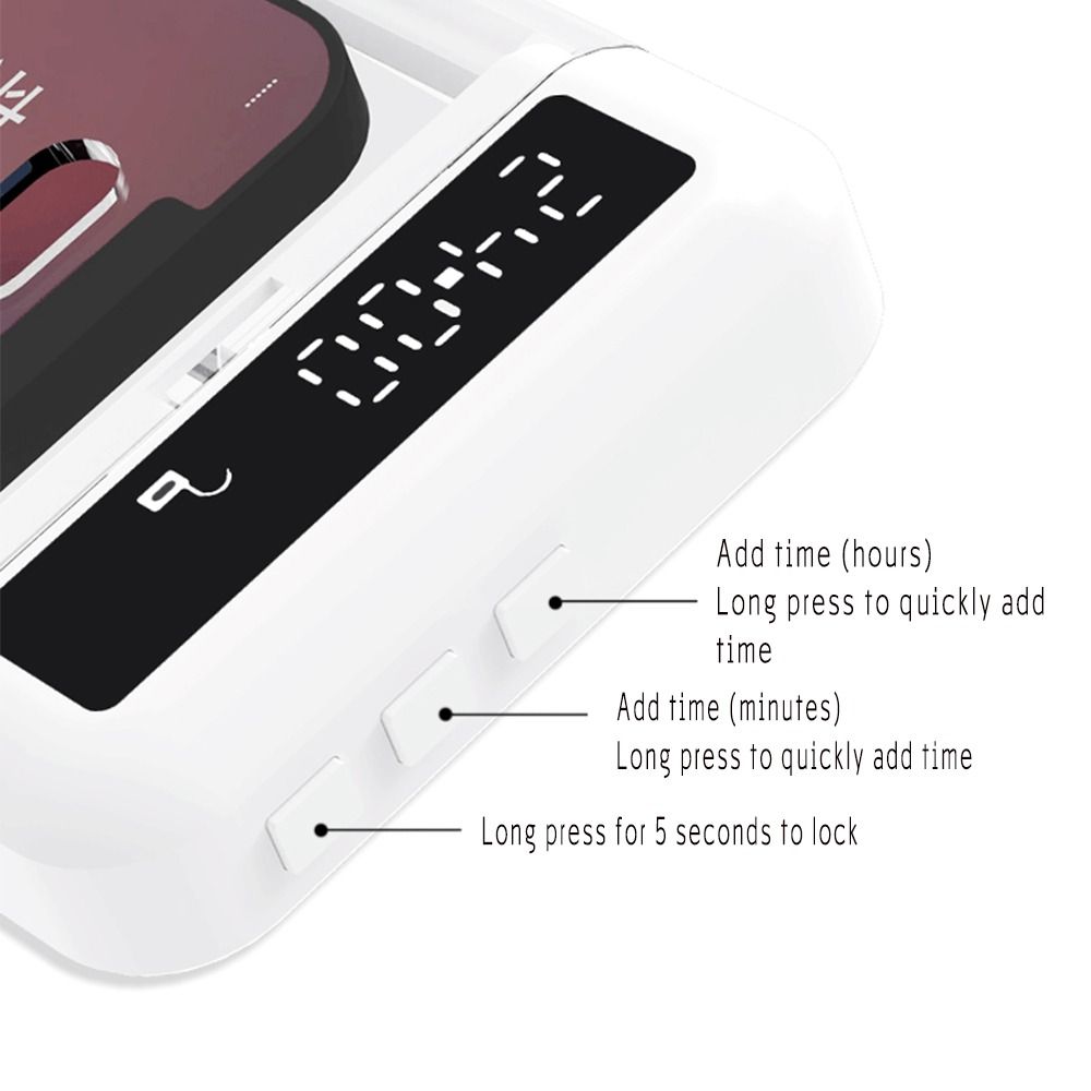 Portable Phone Lock Box with T - Medicine Cabinet Lock บทวิจารณ์และราคา