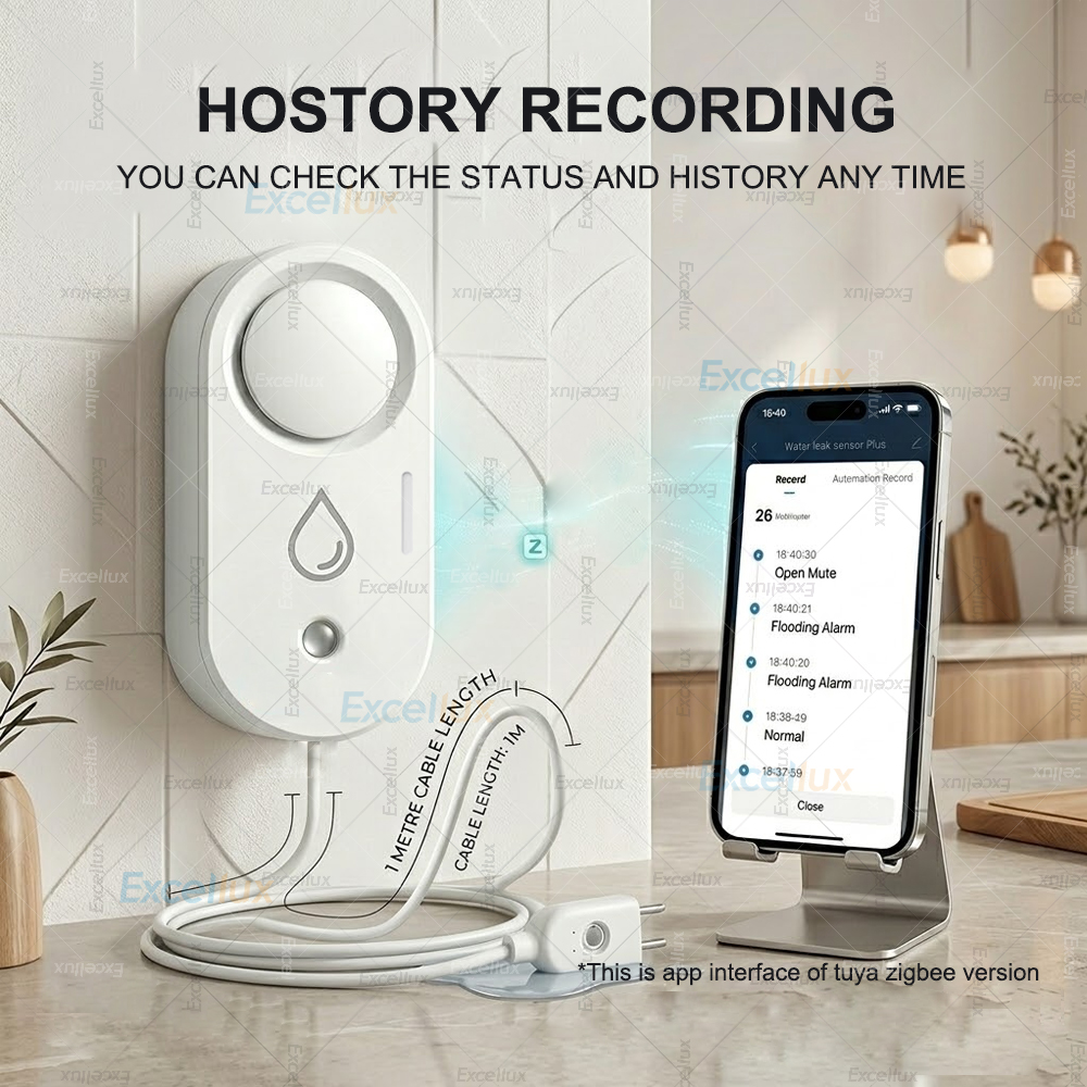 Smart Water Leak Sensor ZigBee - Water Alarm Sensor บทวิจารณ์และราคา